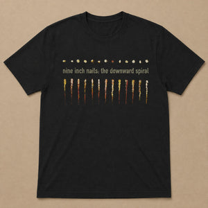 NINE INCH NAILS DOWNWARD SPIRAL BLACK TEE