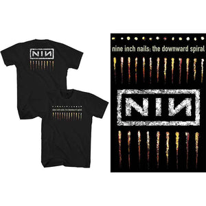 NINE INCH NAILS DOWNWARD SPIRAL BLACK TEE