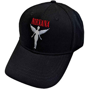 NIRVANA IN UTERO BLACK BASEBALL CAP