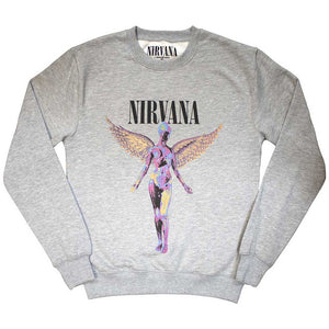 NIRVANA IN UTERO GREY SWEATSHIRT