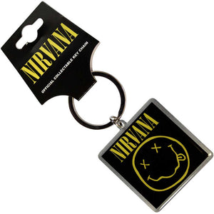 NIRVANA SMILEY KEY CHAIN SQUARE