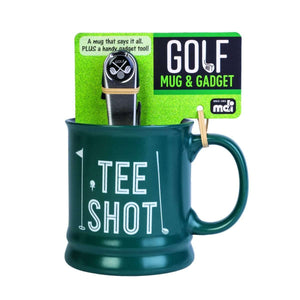 TEE SHOT GOLF TEA MUG AND GOLF TOOL GIFT SET