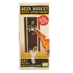 MAGNETIC BOTTLE OPENER FOR FRIDGE - BASKETBALL HOOP NET