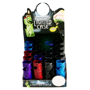 COLOURED METAL MYSTIC LIGHTER CASE AND BOTTLE OPENER ASSORTED