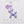 BALLOON DOG IRIDESCENT PURPLE KEYRING