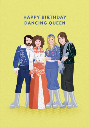 ABBA BIRTHDAY DANCING QUEEN CARD