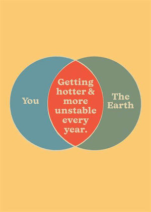 YOU GETTING HOTTER PIE CHART CARD
