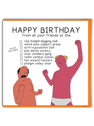 HAPPY BIRTHDAY TICK CARD