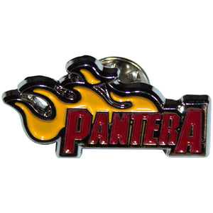 PANTERA FLAME BADGE PIN