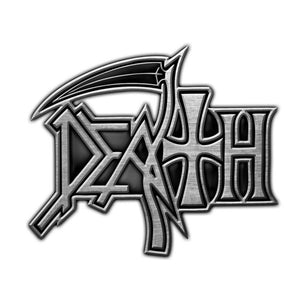 DEATH LOGO METAL BADGE
