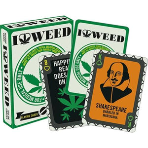 I LOVE WEED PLAYING CARDS