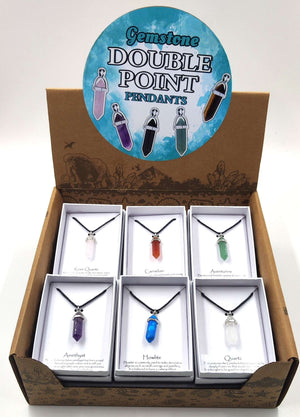 CRYSTAL POINT NECKLACE - ASSORTED