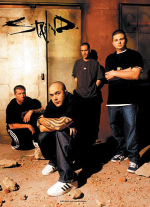 STAIND POSTER RARE (PUBLISHED 2001 SOME WEAR) OVERSIZE 230