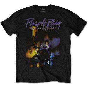 PRINCE PURPLE RAIN BLACK TEE