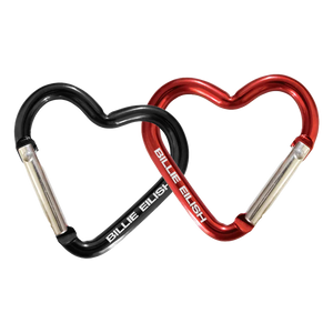 BILLIE EILISH HEART SHAPED CARABINA KEYRING RED 44MM