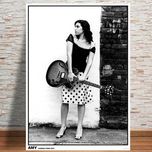 AMY WINEHOUSE 2003 CAMDEN BLACK AND WHITE POSTER 228