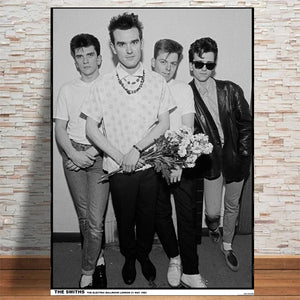 SMITHS CAMDEN 1983 FLOWERS POSTER BLACK AND WHITE ELECTRIC BALLROOM 283