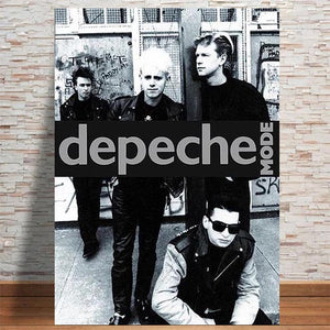 DEPECHE MODE GROUP BLACK AND WHITE POSTER 110