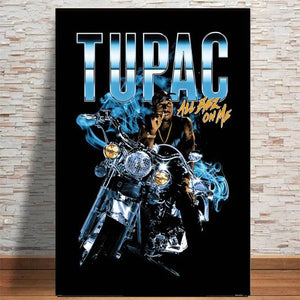 2PAC TUPAC ALL EYEZ MOTORCYCLE POSTER 2