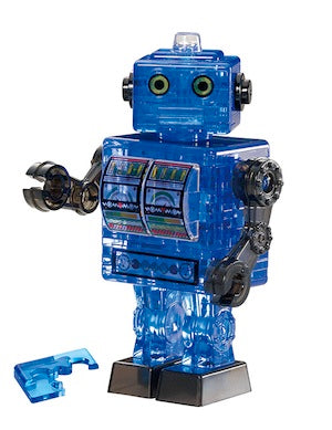 3D ROBOT CRYSTAL PUZZLE BLUE