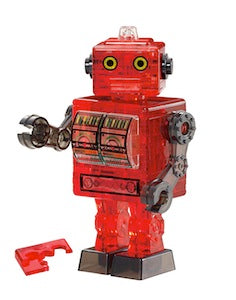 3D ROBOT CRYSTAL PUZZLE RED