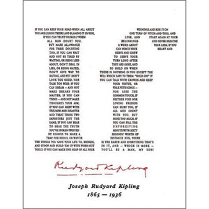 IF RUYDARD KIPLING GREETING CARD