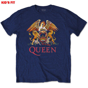 QUEEN KIDS CREST NAVY TEE