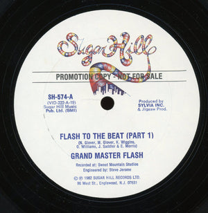 GRANDMASTER FLASH | FLASH TO THE BEAT 12 - US - PROMO - SUGARHILL COMPANY SLEEVE
