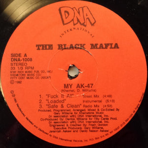 BLACK MAFIA | MY AK-47 / TEAR SHIT UP 12 - US - GENERIC RECORD COMPANY SLEEVE
