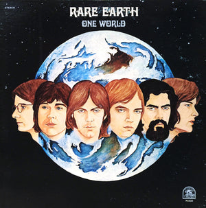 RARE EARTH | ONE WORLD - USA GATEFOLD - SPLIT SEAM - WRITING ON COVER