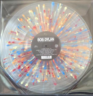 BOB DYLAN | BOB DYLAN - 2013 REISSUE - CLEAR WITH MULTICOLOURED SPLATTER - CLEAR SLEEVE