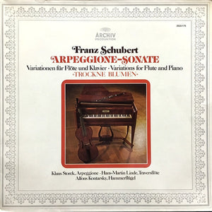 SCHUBERT | ARPEGGIONE SONATA / VARIATIONS FOR FLUTE AND PIANO "TROCKNE BLUMEN" - STORCK LINDE KONTARSKY