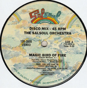 SALSOUL ORCHESTRA | MAGIC BIRD OF FIRE 12 - US - GENERIC RECORD COMPANY SLEEVE