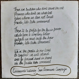 VARIOUS PROTEST SONGS | COROMANDEL WATCHDOG SAVE ARAMOANA CAMPAIGN