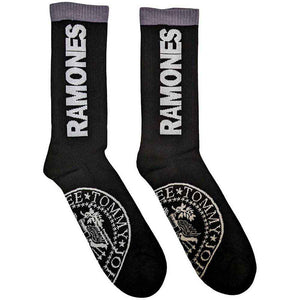 RAMONES SOCKS PRESIDENTIAL SEAL (BLACK) (UK SIZE 4 - 7)