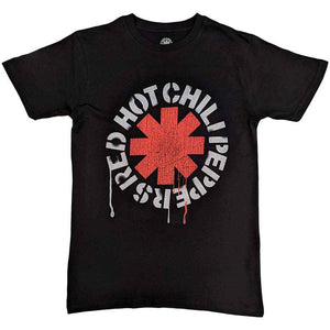 RED HOT CHILI PEPPERS STENCIL BLACK TEE