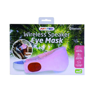 WIRELESS SPEAKER EYE MASK AND HEADPHONES PINK BLUETOOTH SLEEP