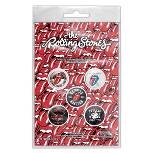 ROLLING STONES BUTTON BADGE PACK ROCK AND ROLL