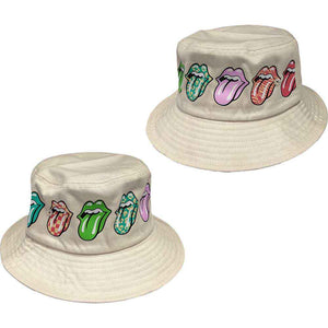ROLLING STONES WHITE BUCKET HAT (LRG)