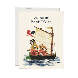 YOU ARE MY BEST MATE RETRO CARD