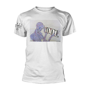 TOOL SKELETON COLOURED WHITE TEE