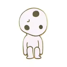 FOREST SPIRIT ENAMEL BADGE GOLD ASSORTED PRINCESS MONONOKE