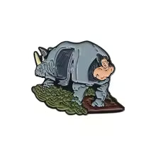 ACE VENTURA RHINOCEROS BUTT ENAMEL BADGE