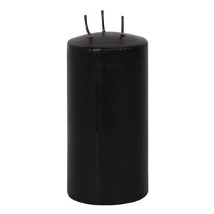 VAMPIRE BLOOD PILLAR 15CM CANDLES BLACK BLEEDS RED BOXED