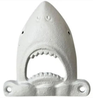 SHARK CAST IRON BOTTLE OPENER WALL MOUNT