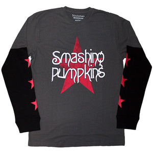 SMASHING PUMPKINS STAR LAYERED LONGSLEEVED TEE