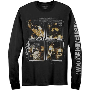 SYSTEM OF A DOWN FACES LONGSLEEVE TEE
