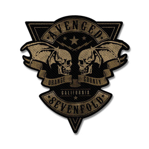 AVENGED SEVENFOLD STANDARD PATCH ORANGE COUNTY CUTOUT