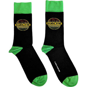 SUBLIME BLACK AND GREEN SOCKS UK Size 7-11