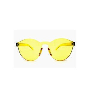 YELLOW CRYSTAL FESTIVAL SUNGLASSES PLASTIC